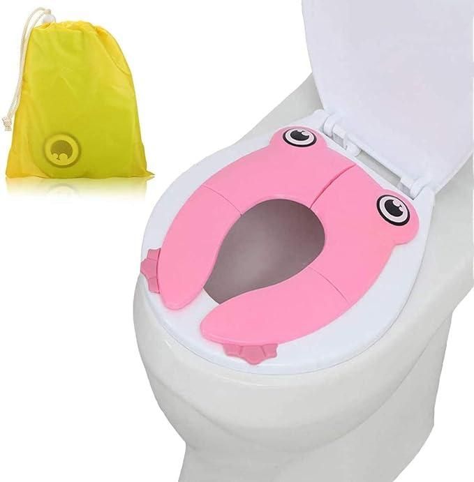 Kids Frog Potty Training Seat | Soft Cushion Baby Toilet Trainer