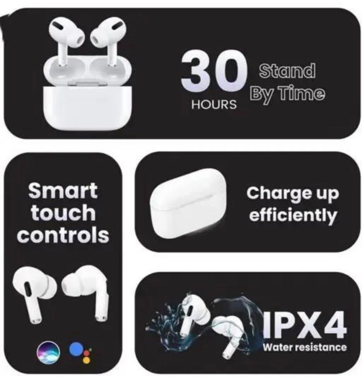 Wireless Noise-Canceling Earbuds with Charging Case